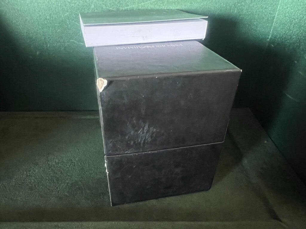 🔴 EMPORIO ARMANI box scatola orologio istruzioni garanzia e contro scatola