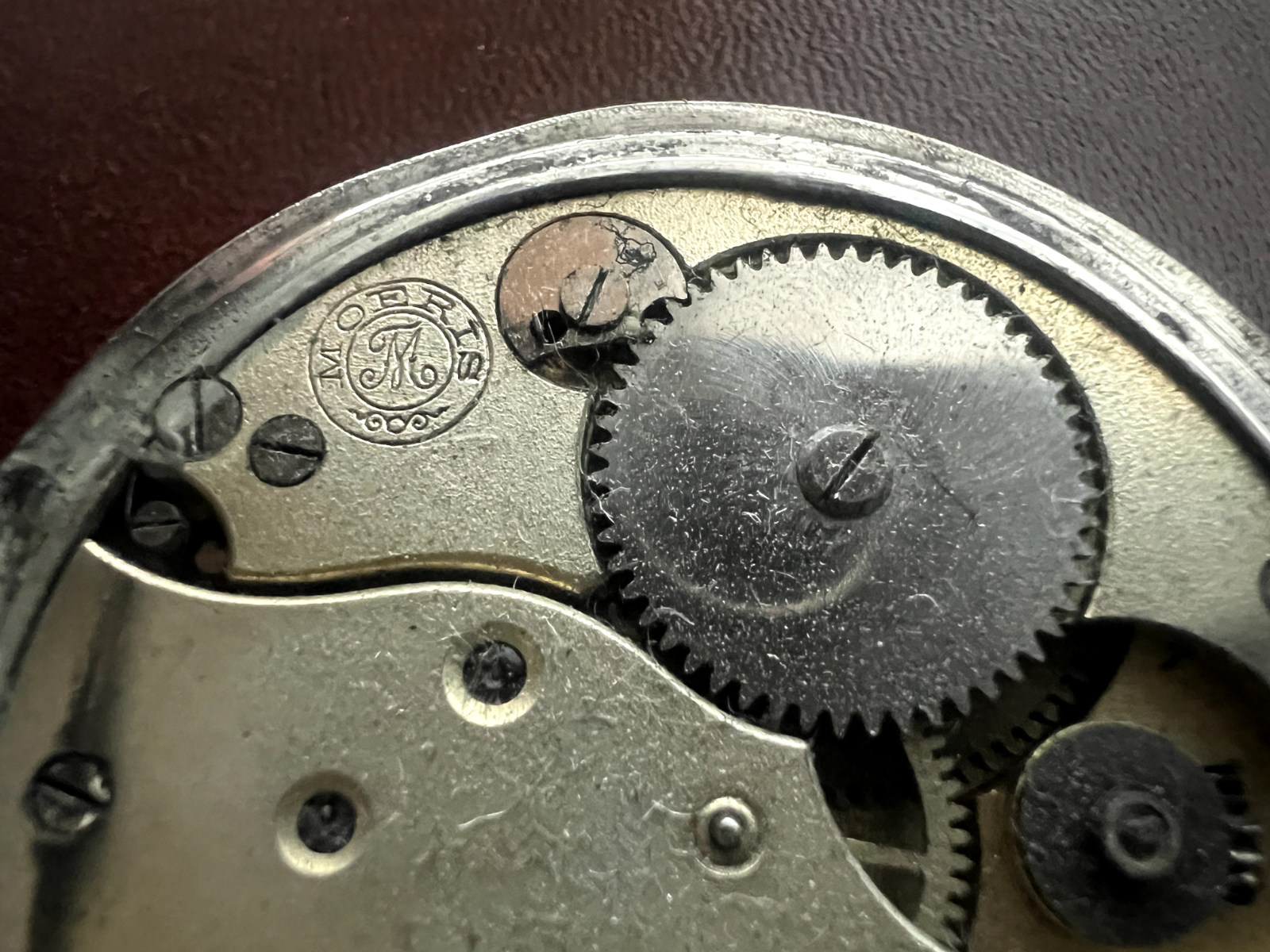 🔴 Orologio tasca ARGENTO 800 uomo da revisionare parti vintage Moeris N 16