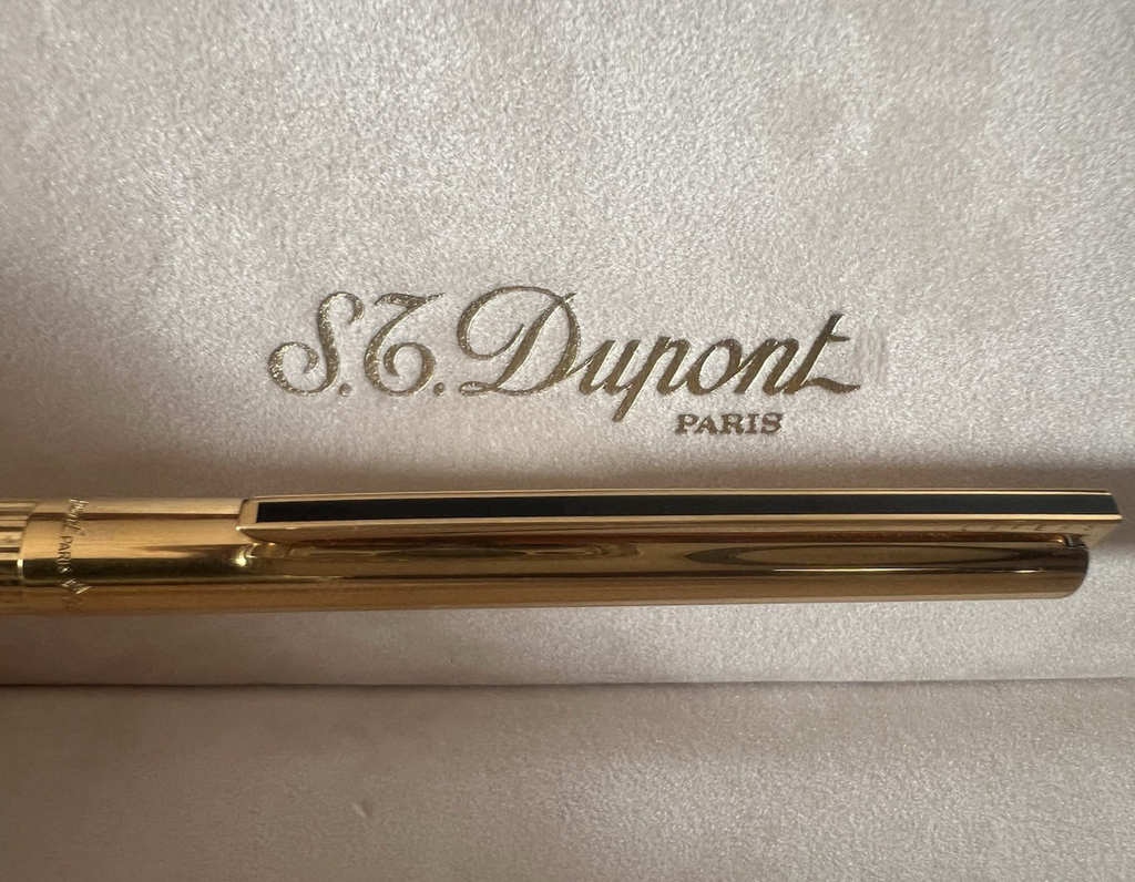 Stylo À Bille ARGENT MASSIF 925 Écrit Avec Garantie Étui