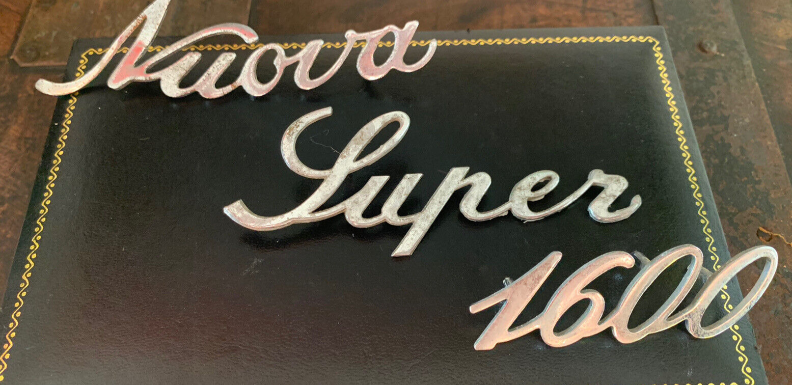 Alfa Romeo Armes Voiture Neuf Super 1600 Emblem Orrnement Plaque Métal 