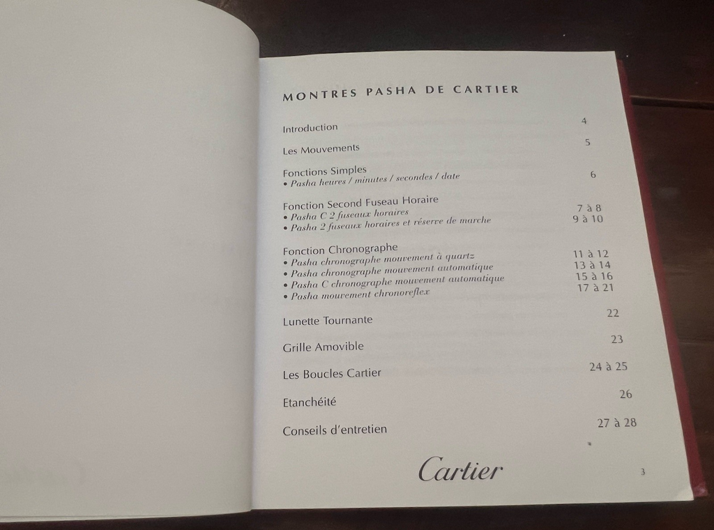 🔴 CARTIER box scatola orologio Pasha CO 1018 istruzioni COMPLETA E ORIGINALE