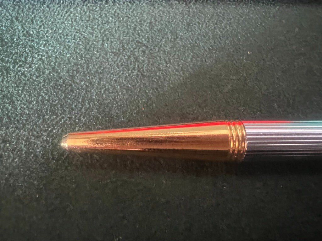🔴 Penna stilografica e sfera mini e standard metallo cromate scrivono vintage
