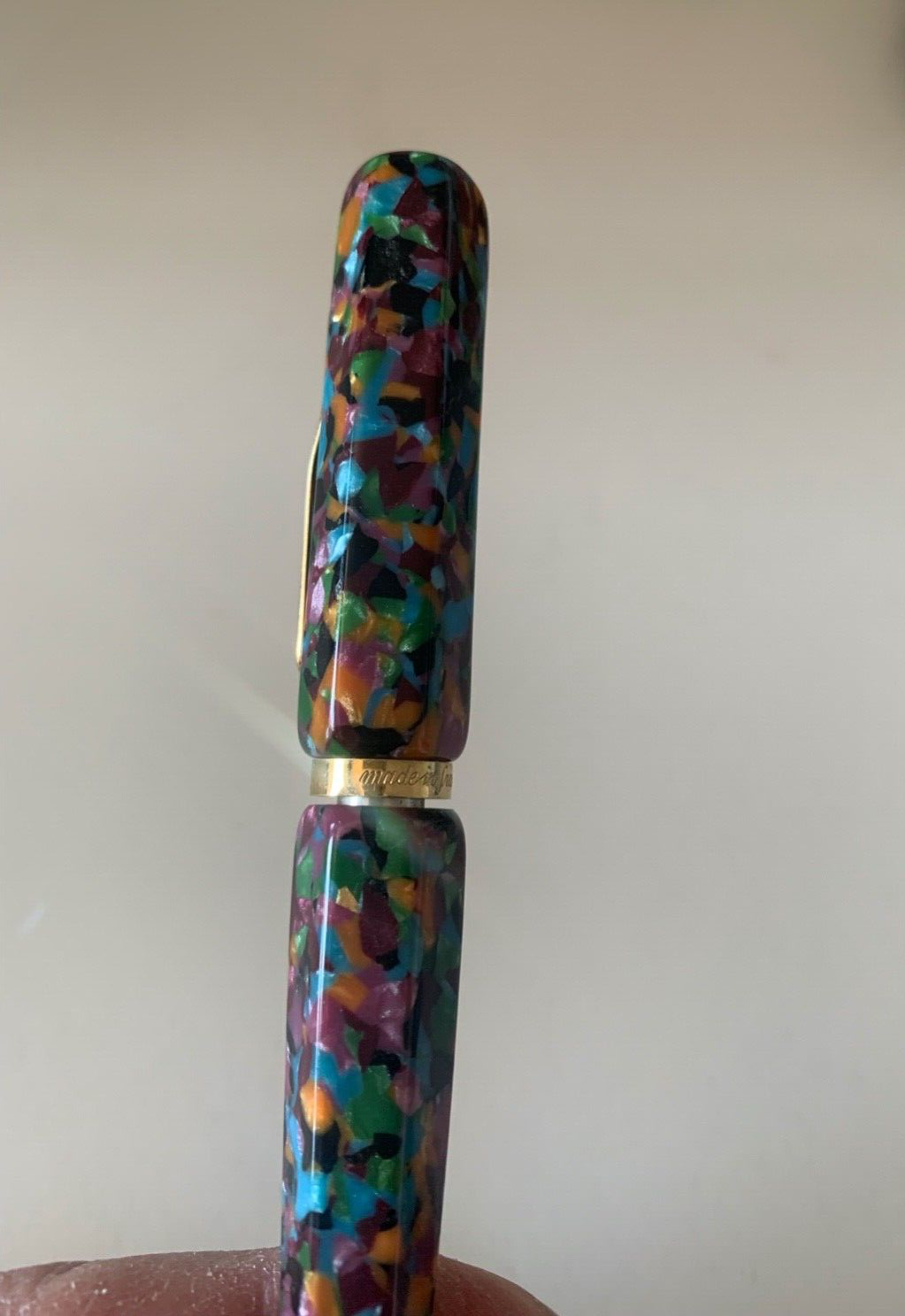 Cacharel Stylo-Plume Sphère Marbré Multicolore De Réparation Parties Recharge