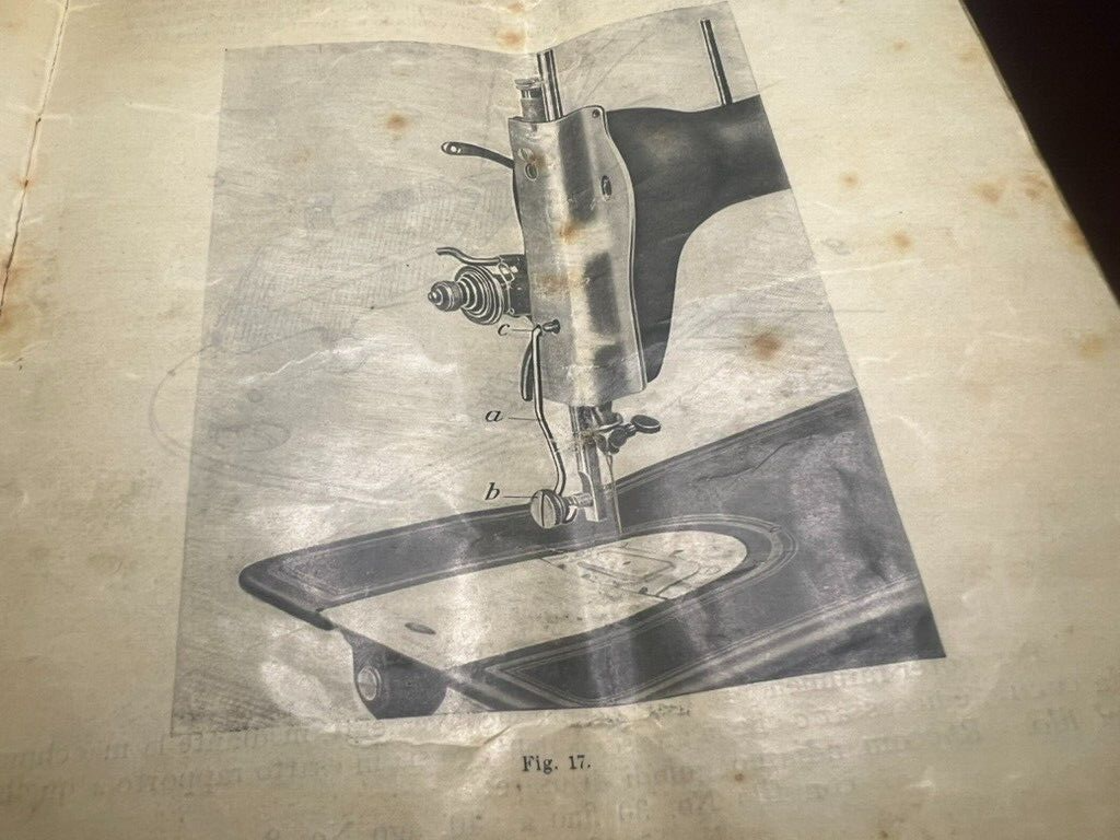 🔴 Bedienungsanleitung für die Nähmaschine PFAFF 31, Original-Garantieheft aus Italien 