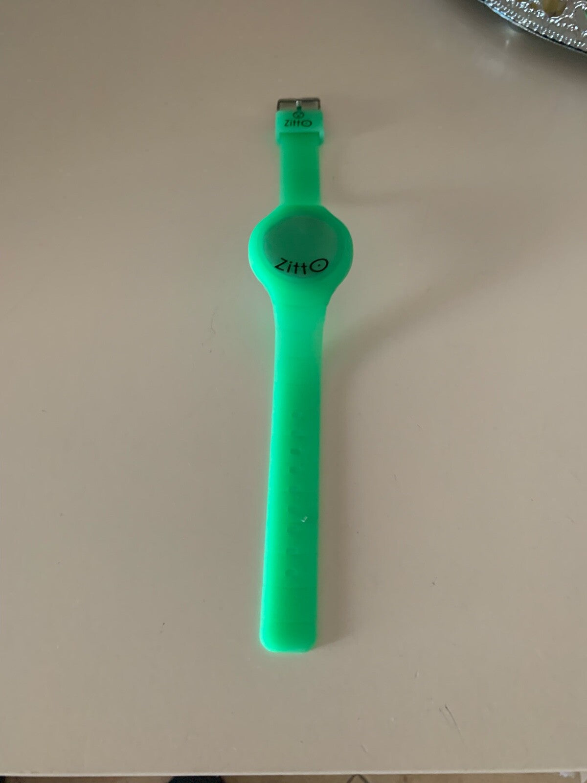 Montre Vert Quartz Zitto , Bracelet en Caoutchouc