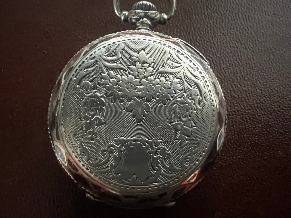 🔴 Orologio tasca ARGENTO 800 donna revisionare parti vintage UNION HOROLOGERE 1