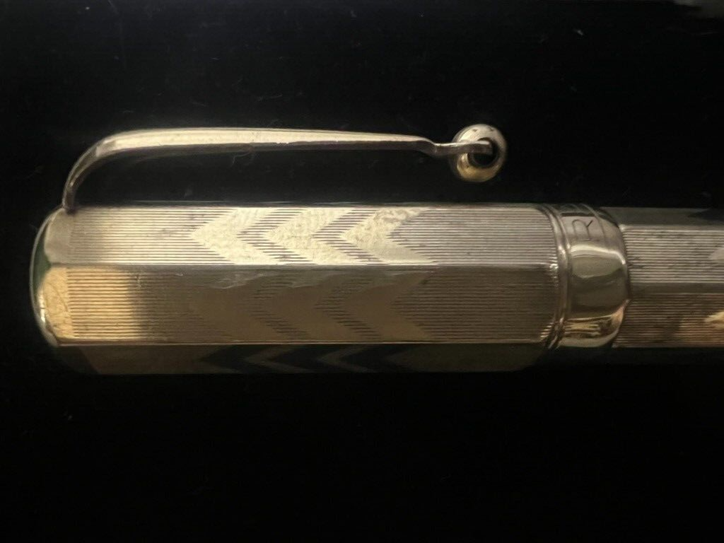 Rapid Stylo-Plume Stylo à Plume Retractable Ancre Or Fonctionne Vintage 