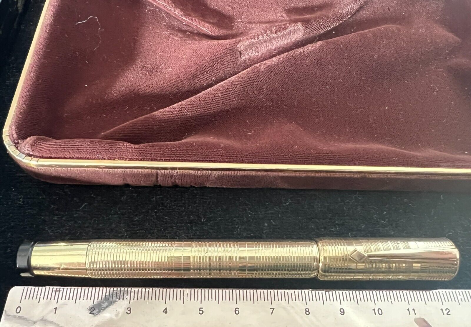 🔴 MA GUS P.O penna stilografica retrattile placcata oro funziona vintage