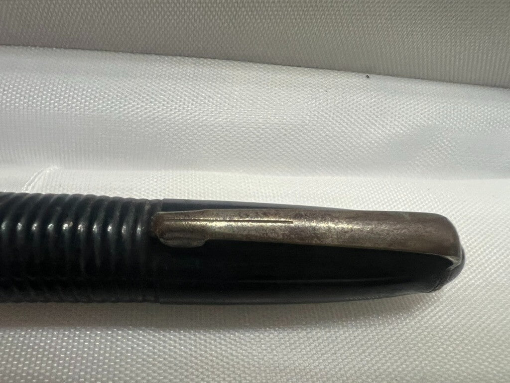 Liberty Stylo-Plume Stylo à Plume Noire Avec Bouton de Bas Écrit Vintage 1950