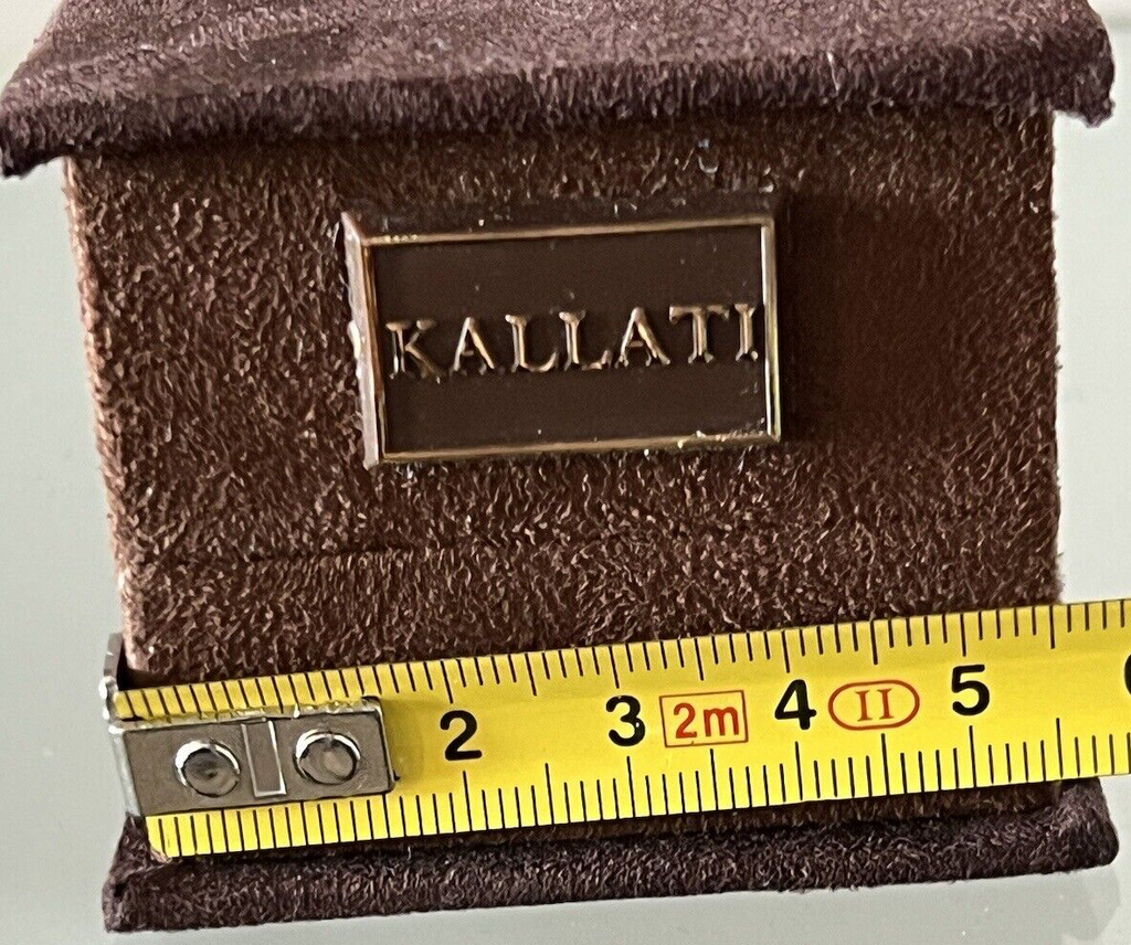 Kallati Boîte Boucles D'Oreilles Bijou Floqué Trousse Housse Coffret