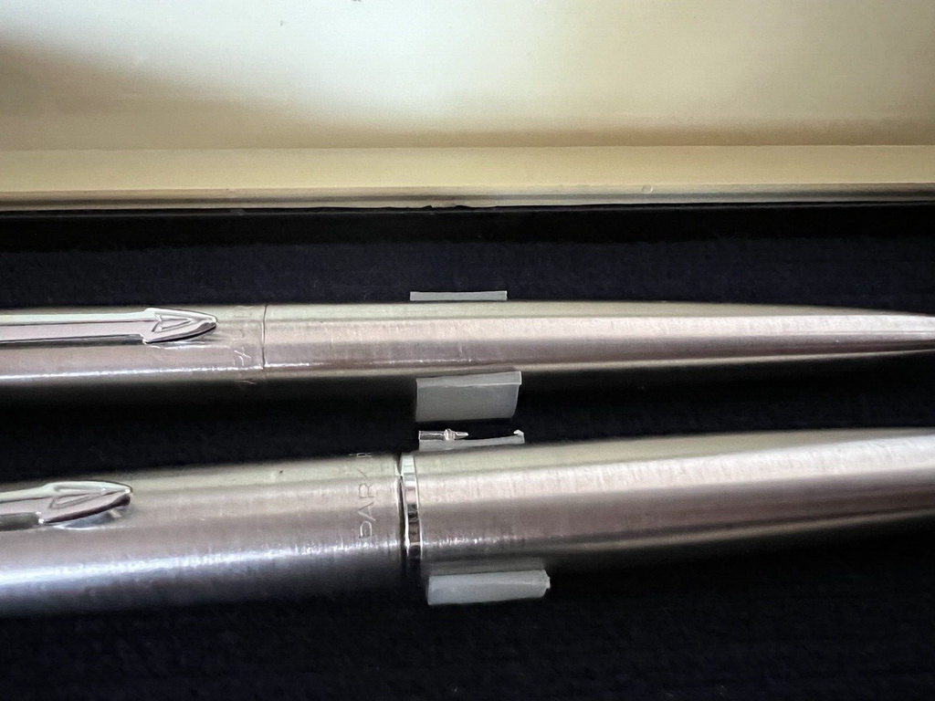 🔴 PARKER penna stilografica 45 Flighter cromata a cartuccia e sfera scrivono