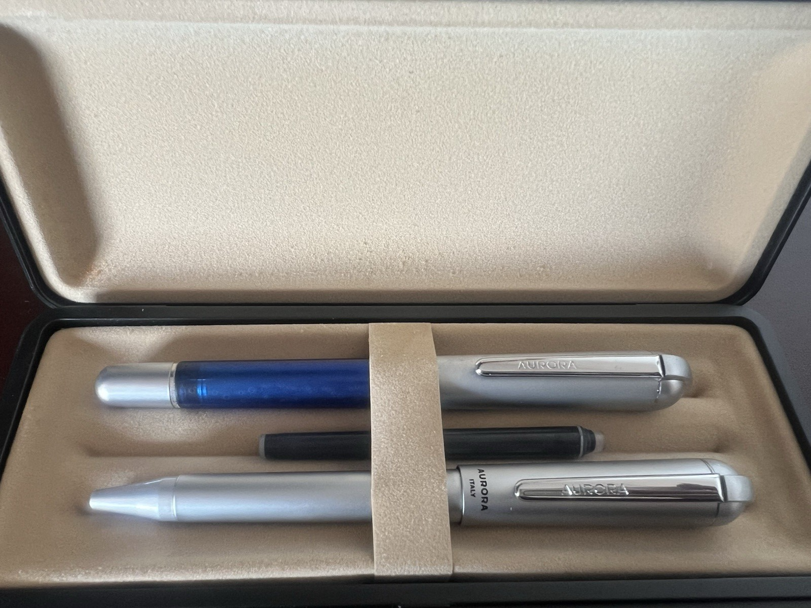 Aurora Stylo-Plume Stylo à Plume Idée Bleu M Et Sphère Laque Scrivono Vintage