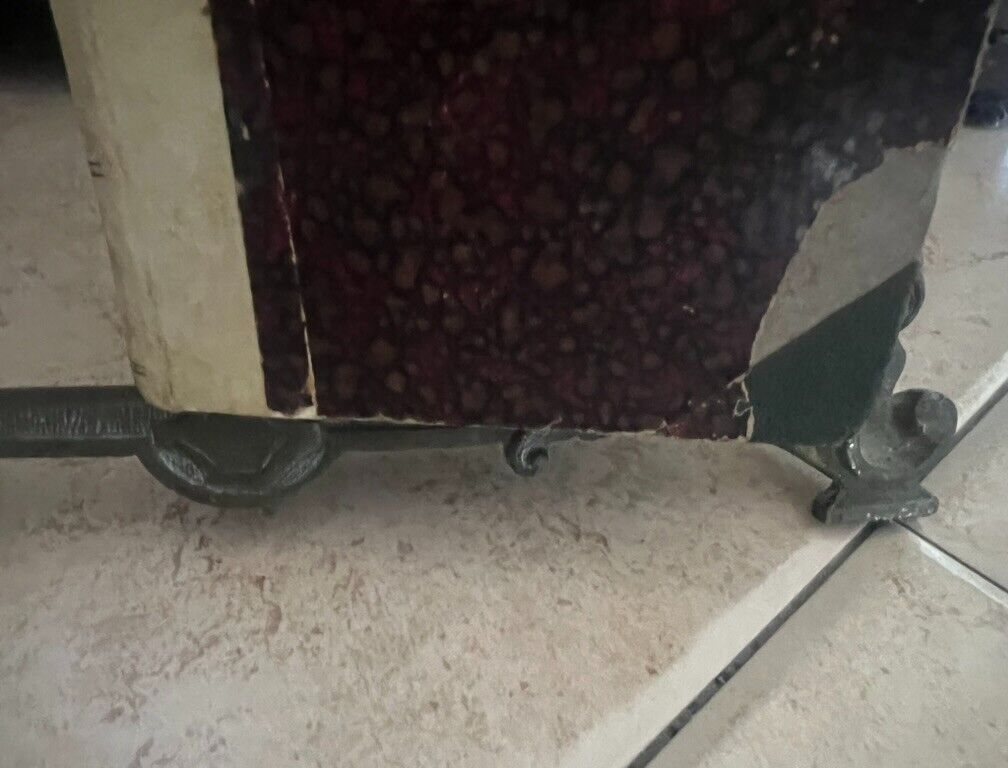 🔴 Vintage, handgeschnitzter Leseständer aus Bronze mit Flachrelief 