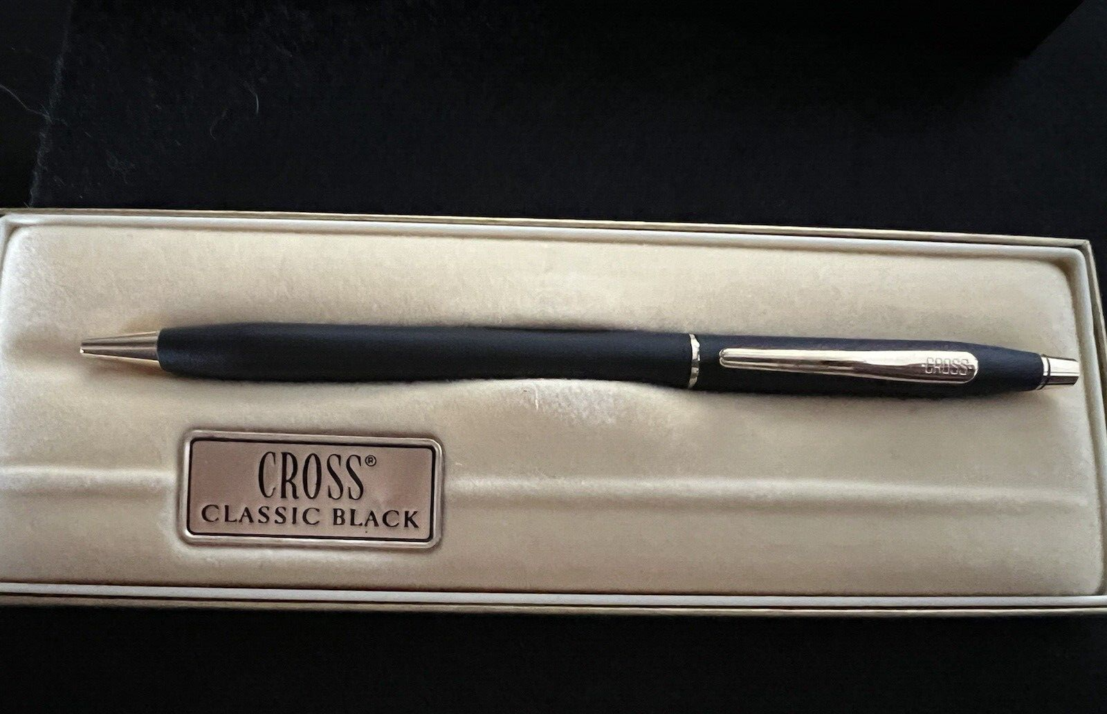 Cross Stylo-Plume Sphère Laque Noire Classique 2502 Écrit Boîte Livret Rétro C