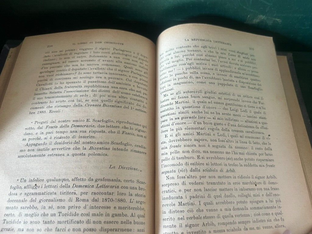 Livre Don Quichotte De Edward Scarfoglio Il Matin Del 1911 