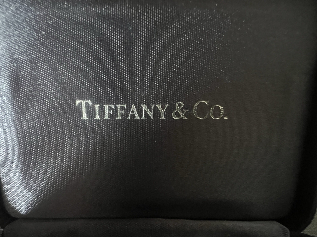 TIFFANY & Co Boîte À Boucles D'Oreilles Étui Rigide En Velours Noir