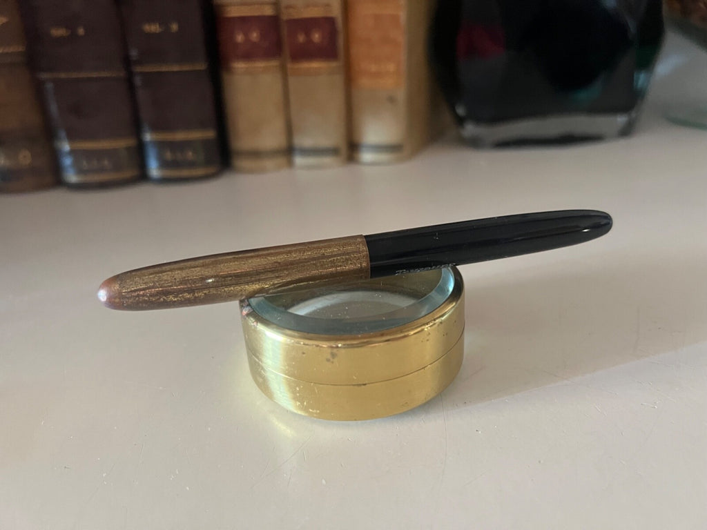 🔴 TOUJOURS penna stilografica PISTONE INTERNO cappuccio laminato antica