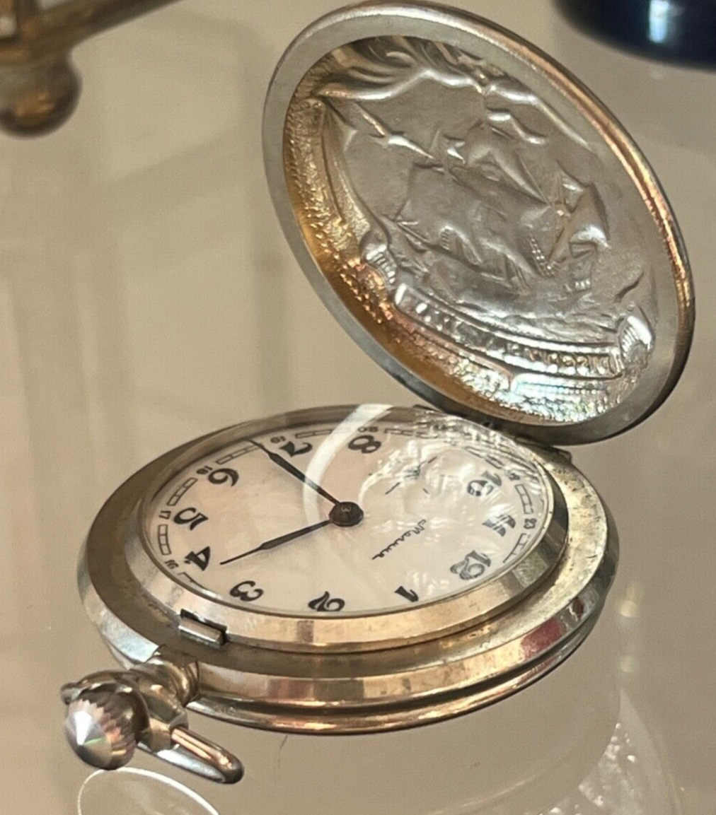 🔴 MOLNIJA orologio tasca SOVIETICO uomo manuale da revisionare parti vintage