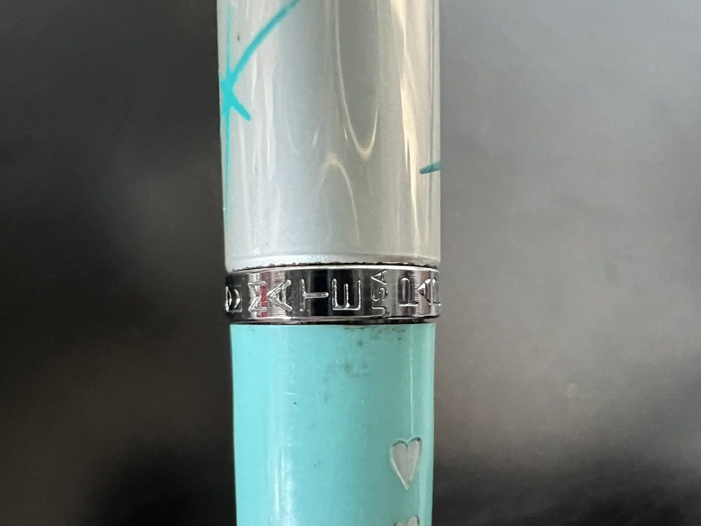 🔴 PAPERMATE penna sfera LADY CAPRI azzurra con astuccio e garanzia vintage 1960