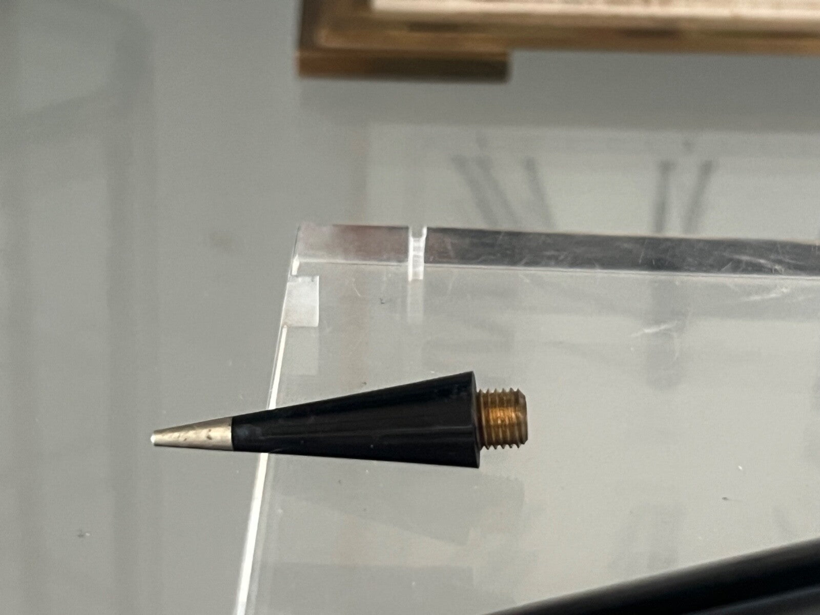 🔴 EUCHESSINA mechanical pencil, black, gold-plated, vintage pencil from the 1970s 