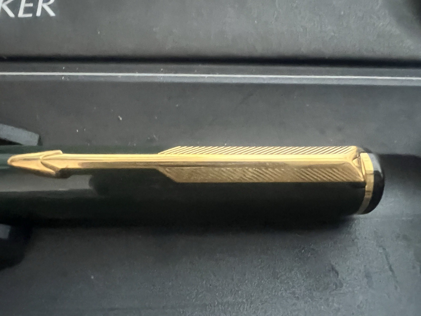 Parker Pen Fountain Pen Rialto Lacquer Green English Cartridge A Marking