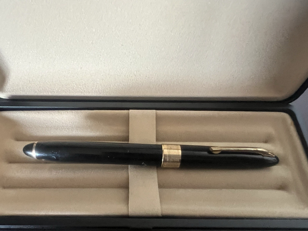 Pen Co Stylo-Plume Stylo à Plume de Diamant Or 14 KT Vintage Penco D