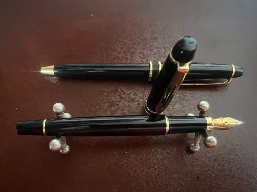 🔴 YAMATO penna stilografica e sfera nere scrivono con astuccio