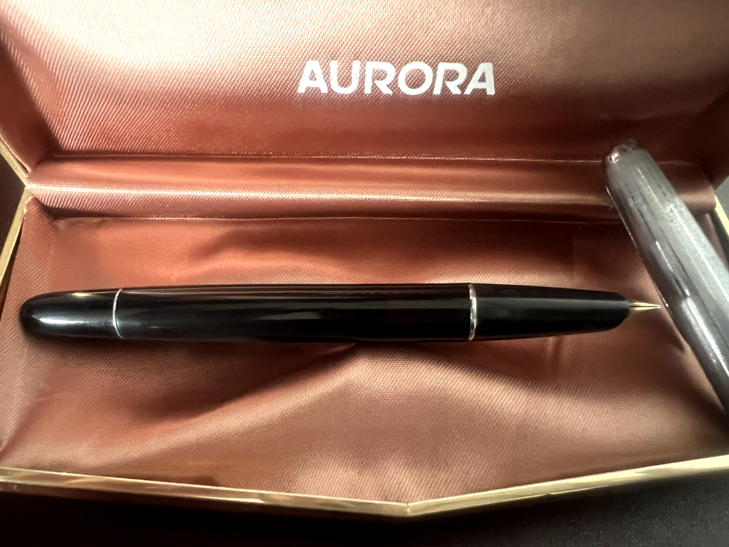 Aurora Stylo-Plume Stylo à Plume 88 P Or M Écrit Avec Trousse Vintage A