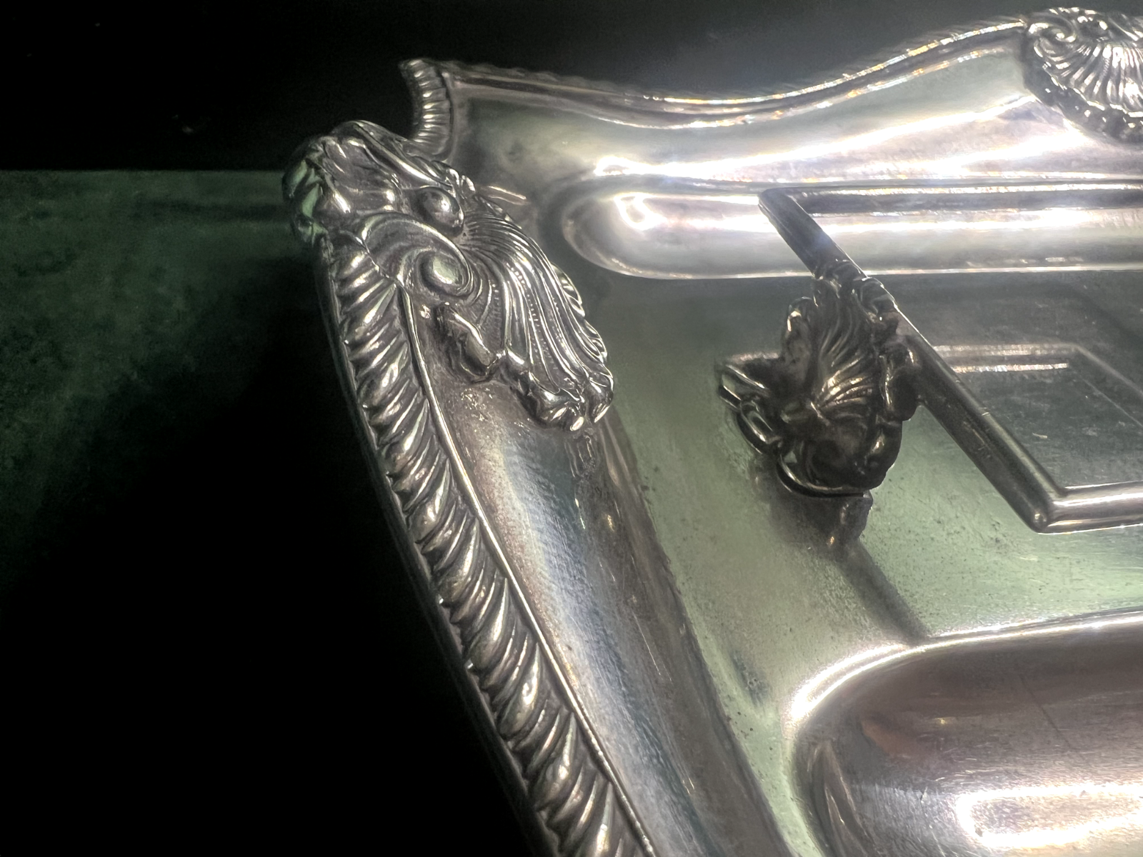Walker &amp; Hall Sheffield Inkwell Vintage Numbered Shell 