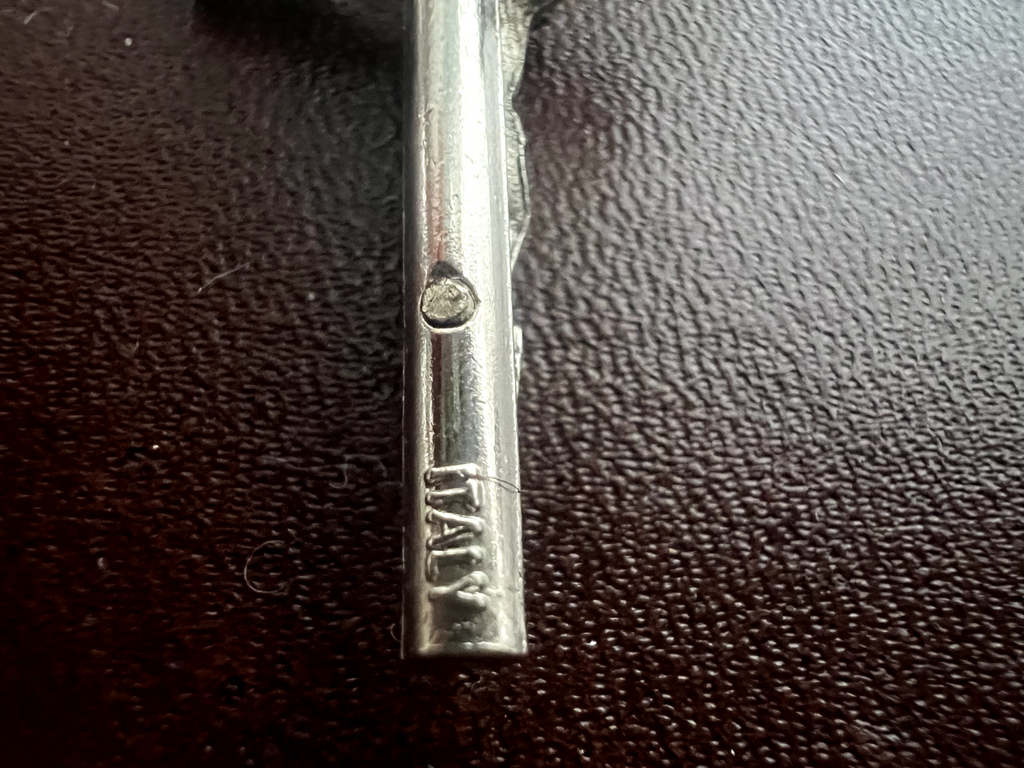 🔴 MADONNA DI POMPEII alpaca rosary necklace with mother-of-pearl effect case 