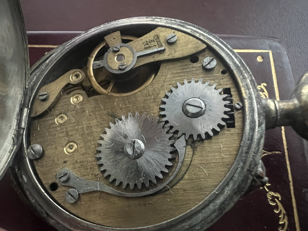 🔴 ROSKOPF orologio tasca uomo da revisionare parti vintage N 24