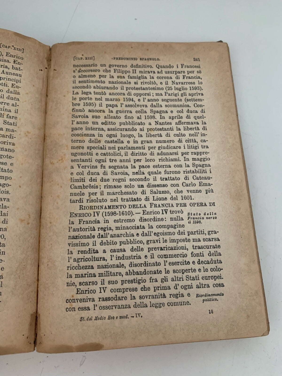 Livre Cours De Storia De Constance Rinaudo Antique 1897