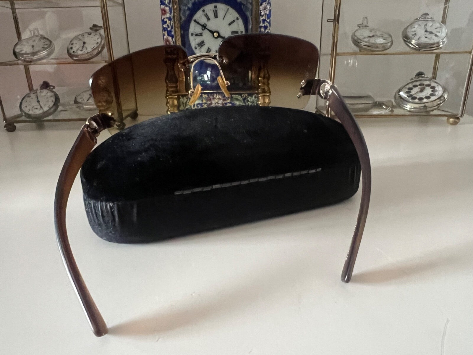 🔴 LEO MARTINI occhiali sole donna lenti sfumate marroni con graffi,vintage