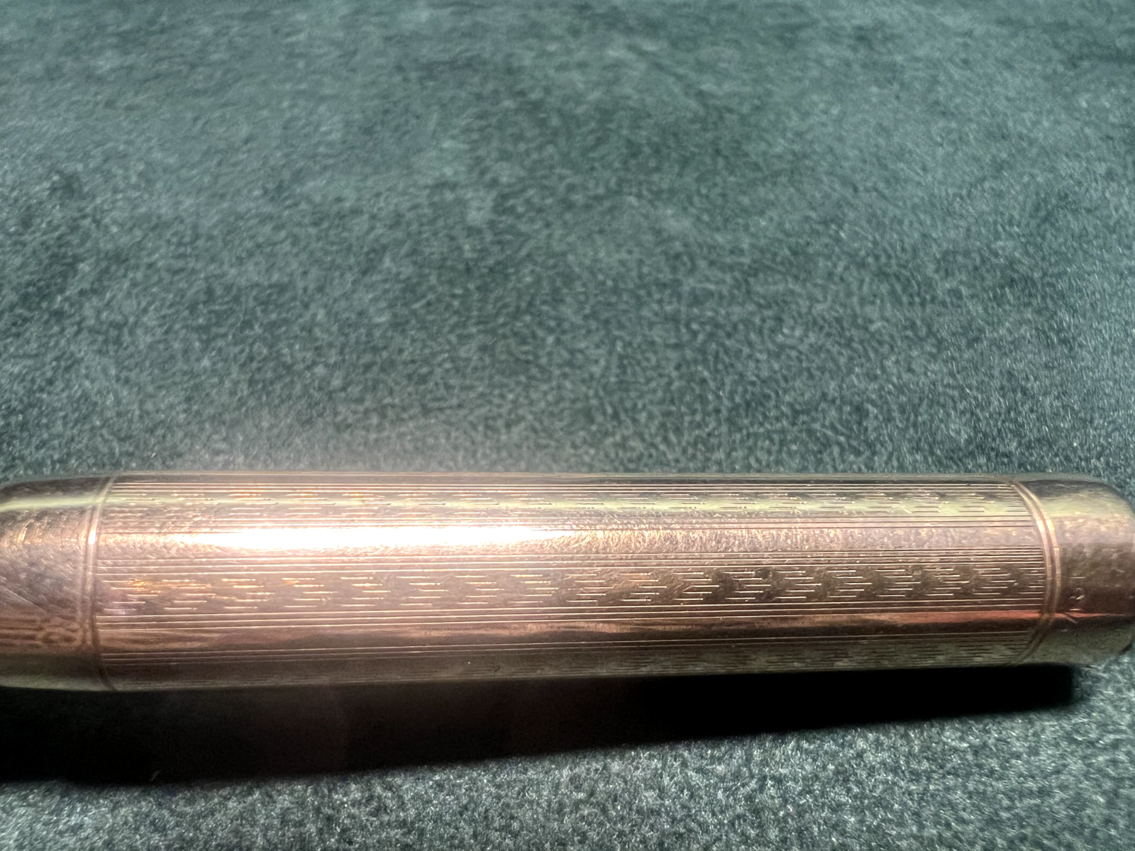 Red Lever Fountain Pen Gold Nib Patent Pat Jan 25.04 Vintage 1920