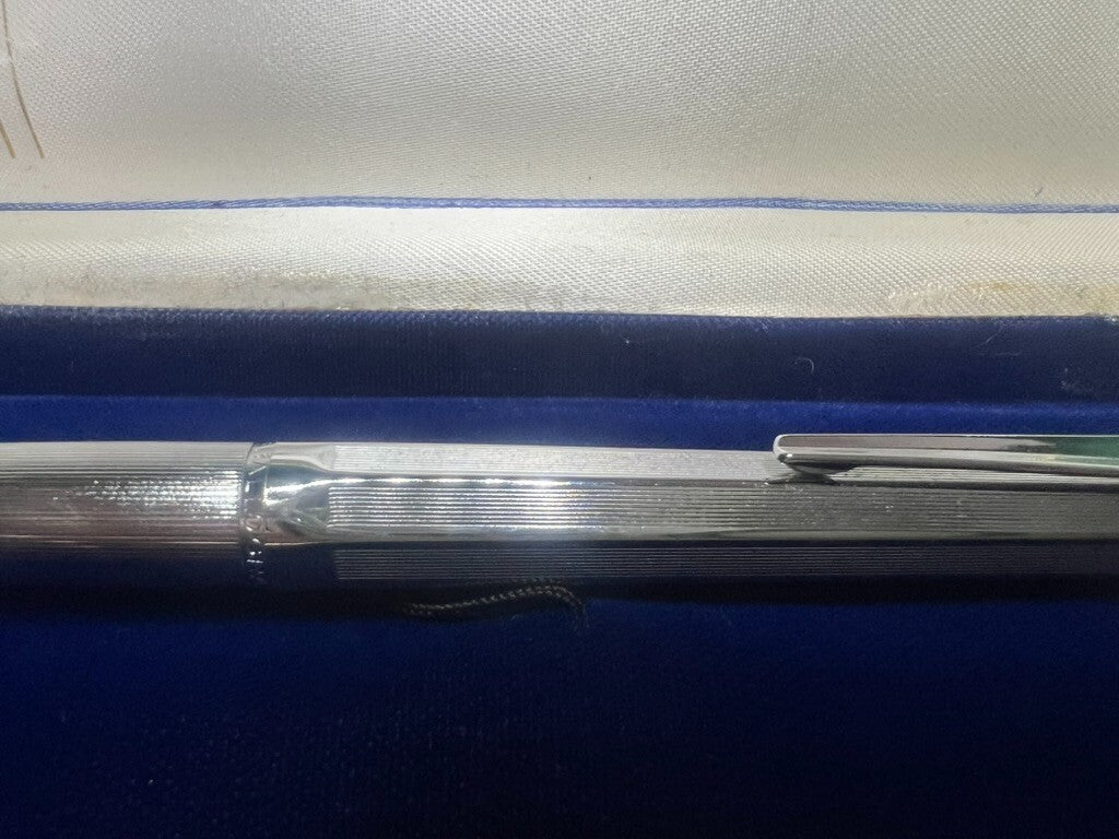 🔴 BALLOGRAF EPOCA Kugelschreiber aus Chrom mit Druckknopf 10 