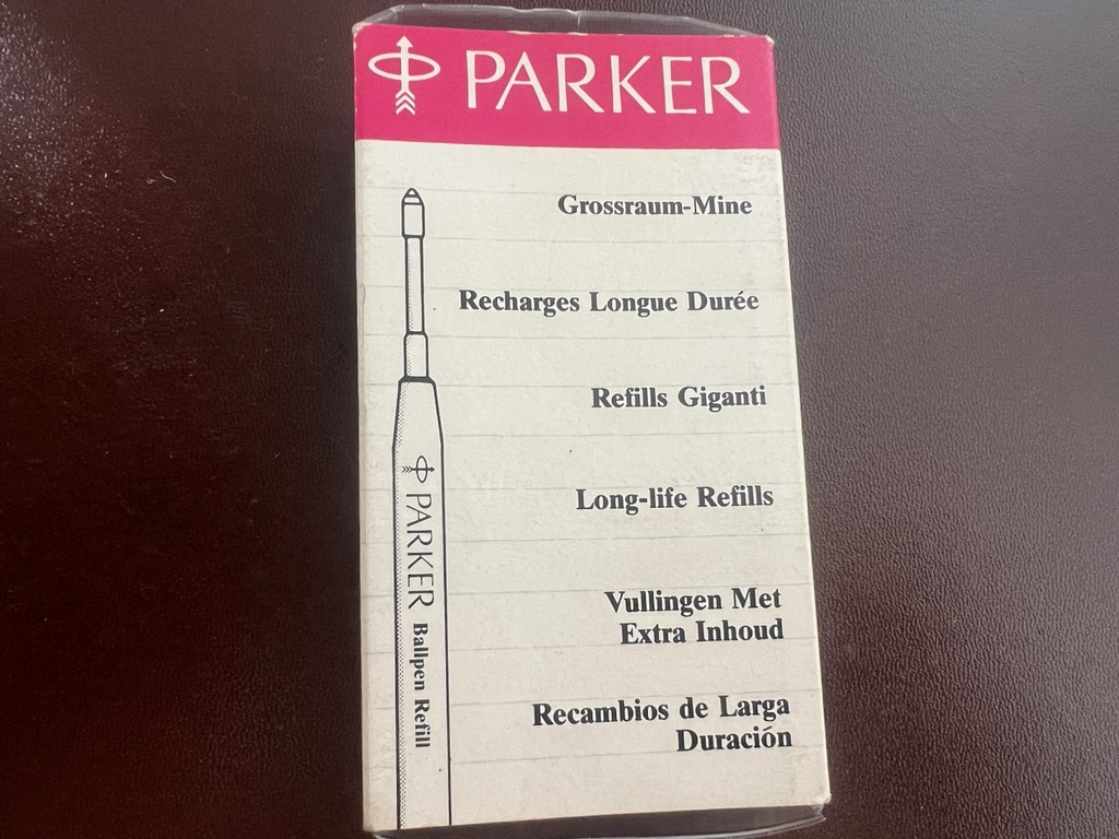 🔴 PARKER refill penna Standard BLU ROSSO NERO ricarica ricambio 8 PEZZI