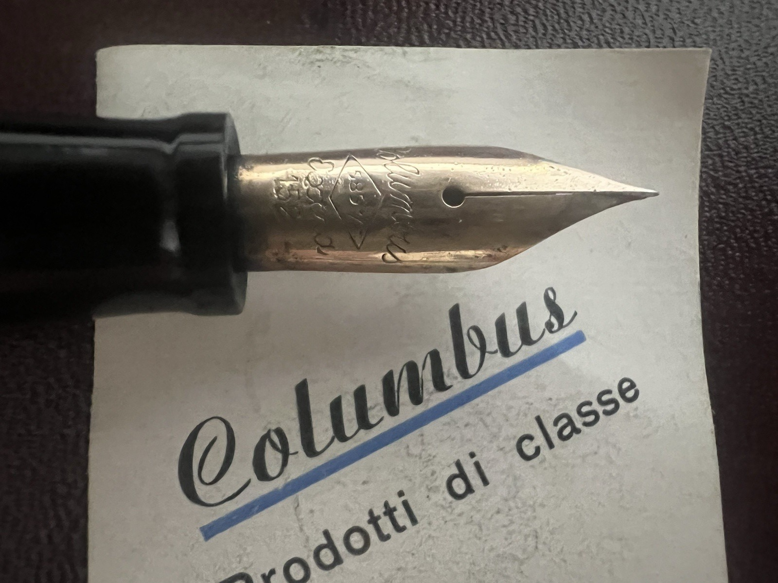 Columbus Stylo-Plume Stylo à Plume Bureau Extra 21 Piston Or 14 Vintage
