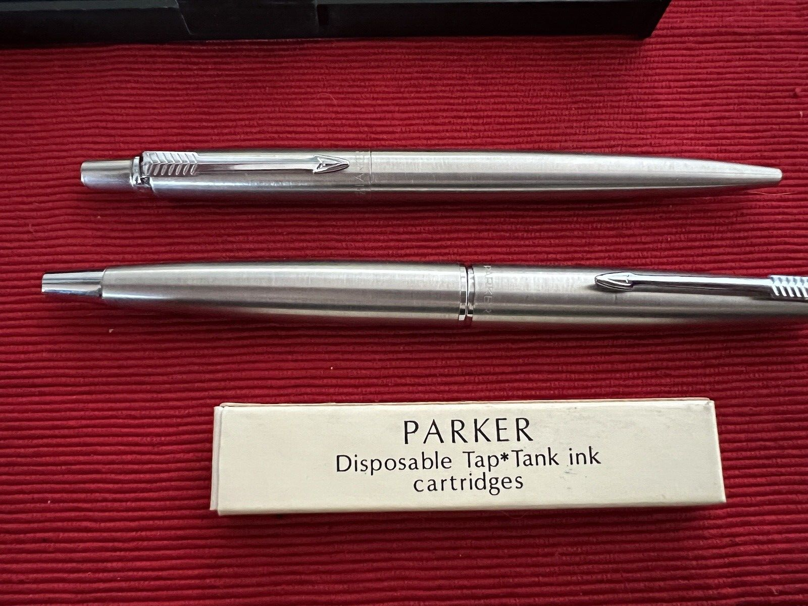 🔴 PARKER penna stilografica 45 Flighter cromata a cartuccia e sfera scrivono
