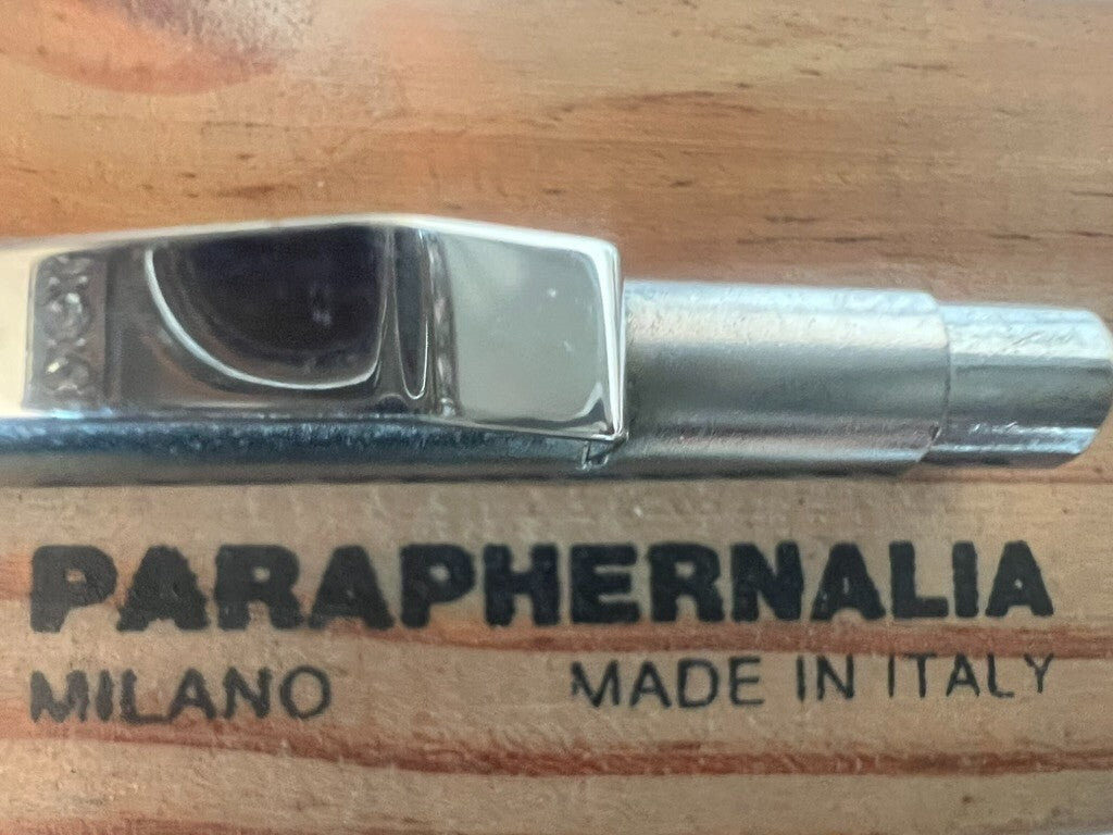 PARAFERNALIA Stylo À Bille Chromé Satiné À Cliquet Vintage