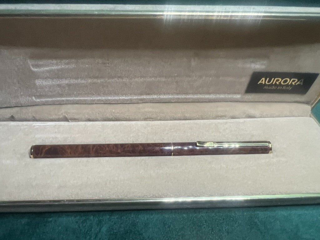 Aurora Pen Sphere Hastil Retractable Lacquer And Gold Marking New C 