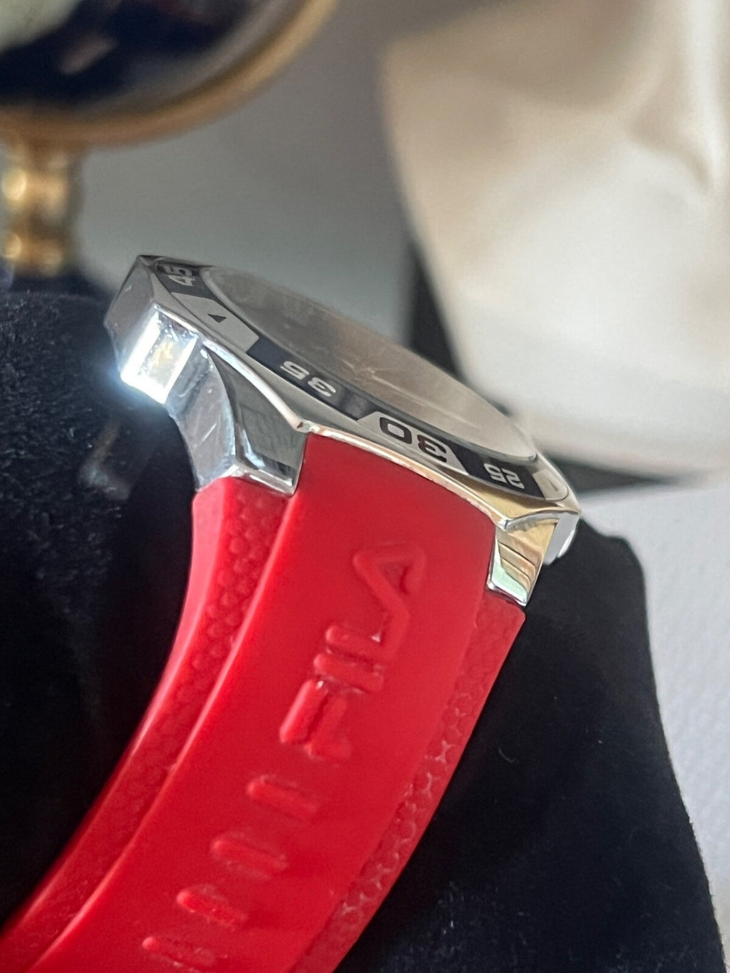 🔴 FILA Herrenuhr FA0831, 5 ATM wasserdicht, Übergröße 42 mm 