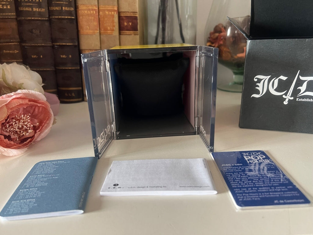 🔴 JEAN CHARLES DE CASTELBALJAC POP HOURS Uhrenbox mit Garantie 