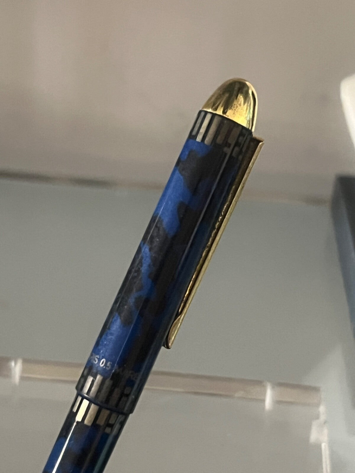 🔴 MORRIS penna sfera roller pen Korea blu dorata scrive perfettamente vintage