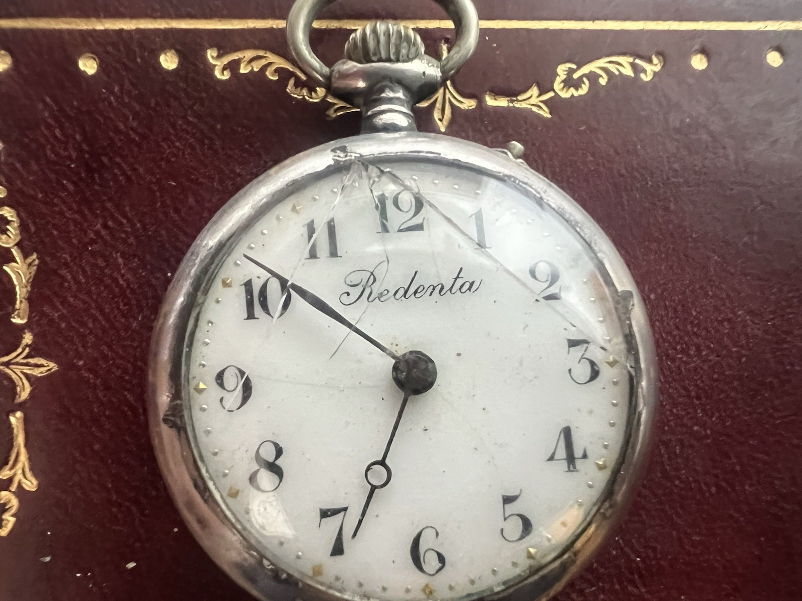Taschenuhr Silber 800 Frauen Zum Überarbeiten Teile Vintage Remontoir 19