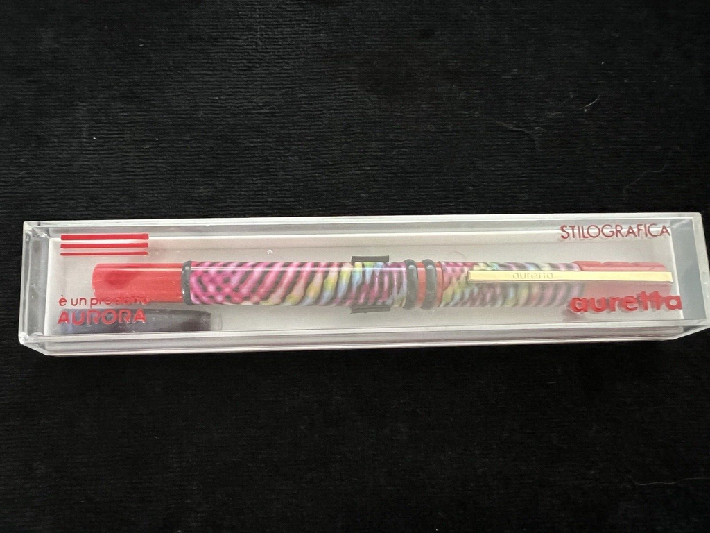 Auretta Stylo-Plume Stylo à Plume par Aurora Tigre Jungle Cartouches Cru 1970' 