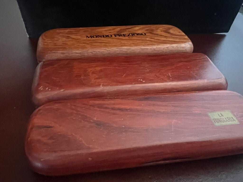 Boîtes Stylo-Plume Stylo à Plume Sphère Bois Trousse 2 Places Lot 3 Pièces 