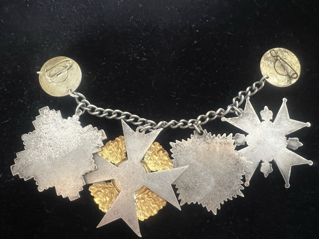 Poland Crosses Bridesmaid Medals Metal With Nail And Brooches Uniform Vintage