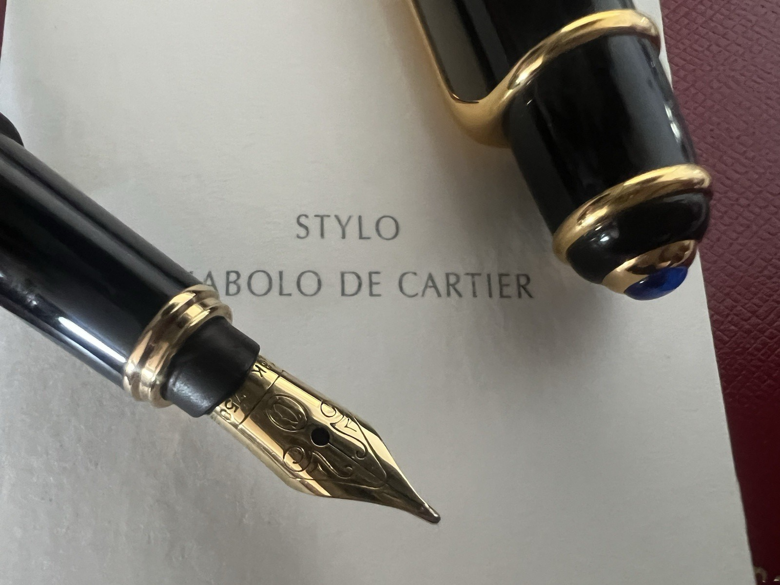 Cartier Stylo-Plume Stylo à Plume Diabolo Mini Or 18 Carat M Garantie