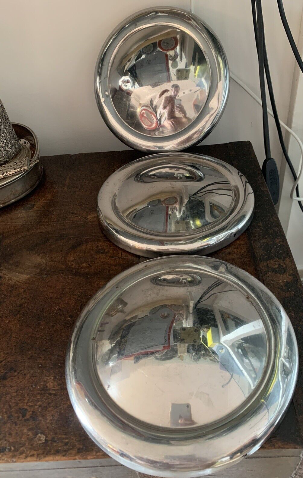 🔴 MINI Coppe ruota, copriruota stemma vintage ORIGINALE D’EPOCA 10 pollici 4 PZ