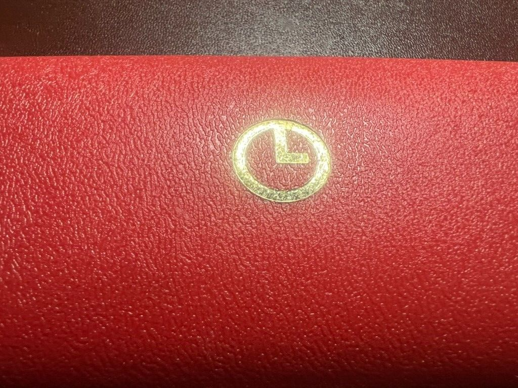🔴 LANCO box scatola orologio polso astuccio cofanetto rosso vintage